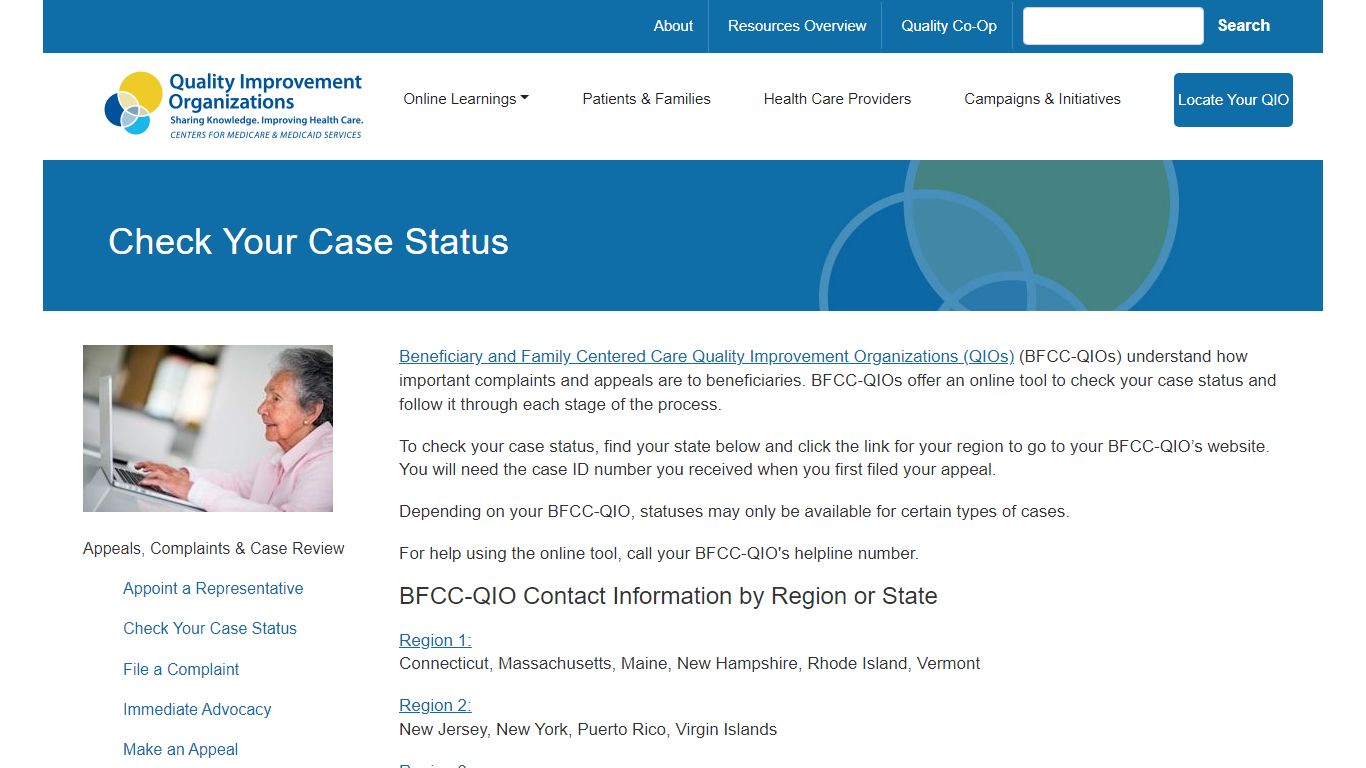 Check Your Case Status | qioprogram.org